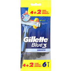 Gillette Blue 3 smooth jednorázové holicí strojky 4+2