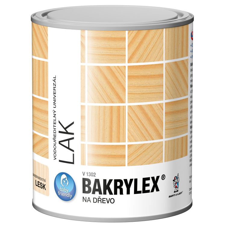 BAKRYLEX Univerzál Mat disperzní lak na dřevo bezbarvý V1302