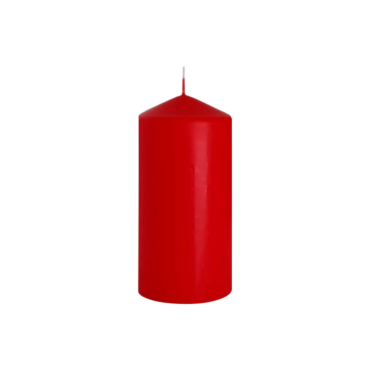 Bispol svíčka válcová 80 × 150 mm, červená, 1 kus
